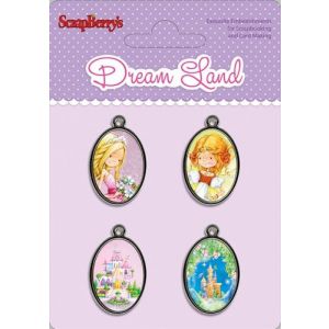 Elementy metalowe Scrap Berry's Medaliony Dream Land, 4szt